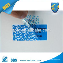 ZOLO beliebtes Produkt benutzerdefinierte Sicherheit Aufkleber, Polyester Etikett Material Warnung Etikett Papier
